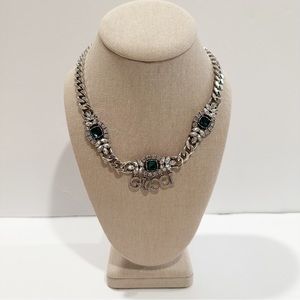 🤩🤩GG 🤩🤩 Stunning Silver Rhinestone Choker Necklace NEW